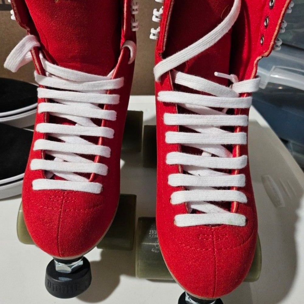 Jackson Vista 6 Red Roller Skates with White Laces